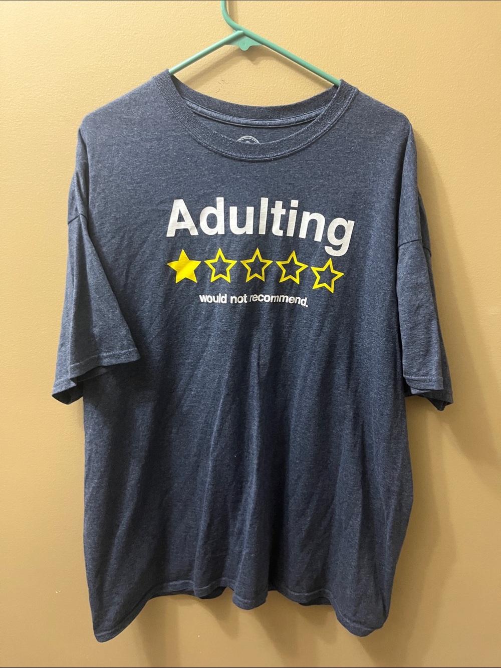 Kids Navy Blue 'Adulting' Graphic Short Sleeve Tee